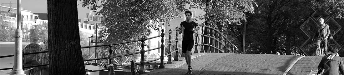 Hardlopen over de grachten