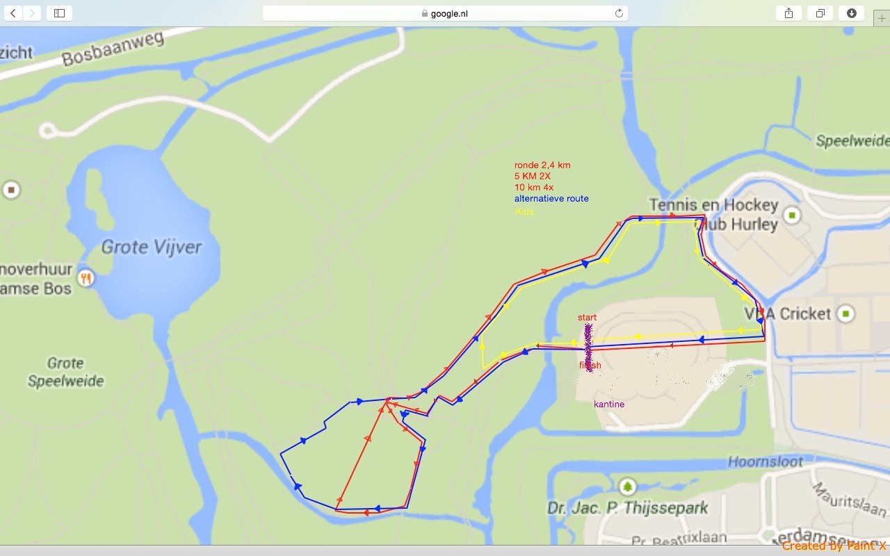plattegrond Amsterdamse Heuvelloop